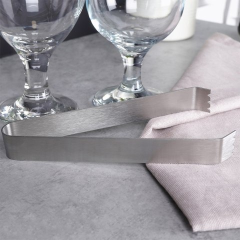 Szczypce do kostek lodu stalowe metalowe 15cm EXCELLENT HOUSEWARE 259341