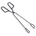 Szczypce grillowe kuchenne do grilla na grill metalowe czarne 31.5cm BBQ 489164