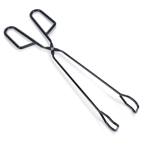 Szczypce grillowe kuchenne do grilla na grill metalowe czarne 31.5cm BBQ 489164