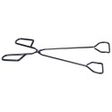 Szczypce grillowe kuchenne do grilla na grill metalowe czarne 31.5cm BBQ 489164
