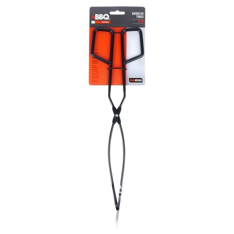 Szczypce grillowe kuchenne do grilla na grill metalowe czarne 41.5cm BBQ 489165