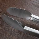 Szczypce grillowe kuchenne do grilla na grill stalowe 39cm BBQ 489166