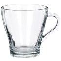 Szklanki do kawy herbaty z uchem 250ml 6 szt zestaw szklanek komplet VILDE 139613