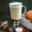 Szklanki do kawy latte na nóżce z uchem 230ml 2 szt komplet szklanek ORION 129465