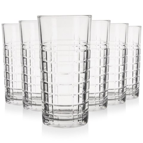 Szklanki do napojów drinków zimnych 330ml 6 szt zestaw szklanek komplet LAV 129344