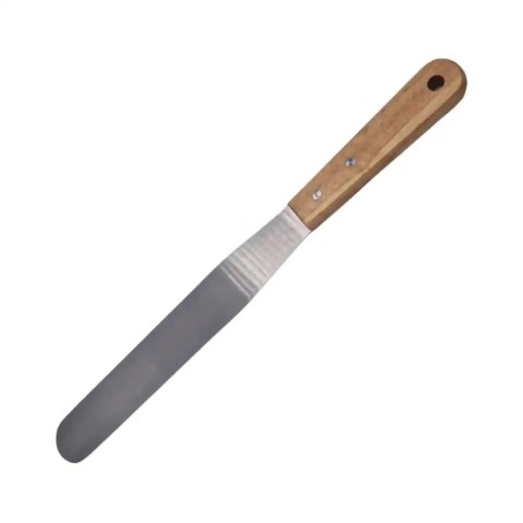 Szpatuła cukiernicza do ciasta tortu szpatułka drewniany uchwyt 38CM BRUNBESTE BB-3017