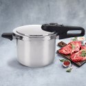 Szybkowar stalowy garnek ciśnieniowy na gaz indukcja WIND 6L ORION 113346