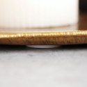 Taca dekoracyjna aluminiowa złota owalna 30cm VILDE 139224