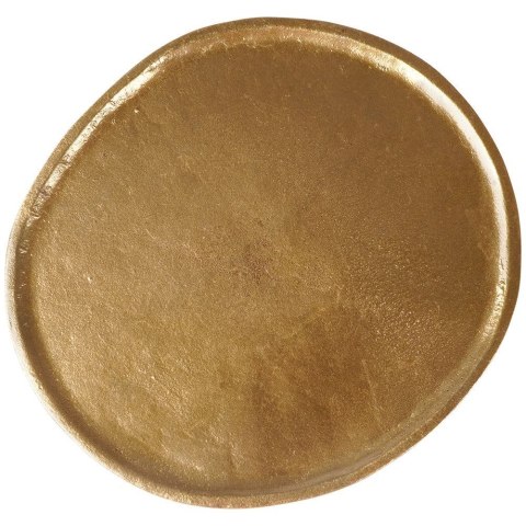 Taca dekoracyjna aluminiowa złota owalna 30cm VILDE 139224