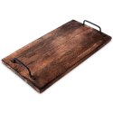 Taca do serwowania przekąsek drewniana z uchwytami 40.5x21.5cm VILDE 259023