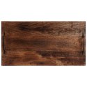 Taca do serwowania przekąsek drewniana z uchwytami duża 56x29.6cm VILDE 259024