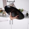 Taca kelnerska antypoślizgowa tacka do serwowania czarna 35cm VILDE 139623