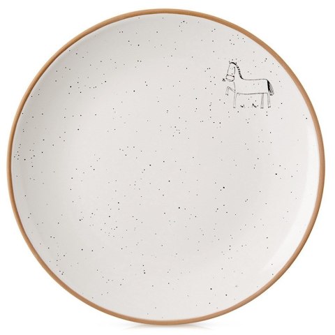 Talerz deserowy ceramiczny beżowy 20cm ORION 129109