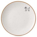 Talerz deserowy ceramiczny beżowy 20cm ORION 129111