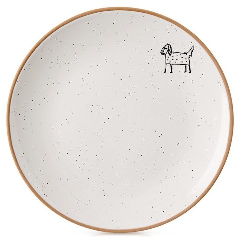 Talerz deserowy ceramiczny beżowy 20cm ORION 129111