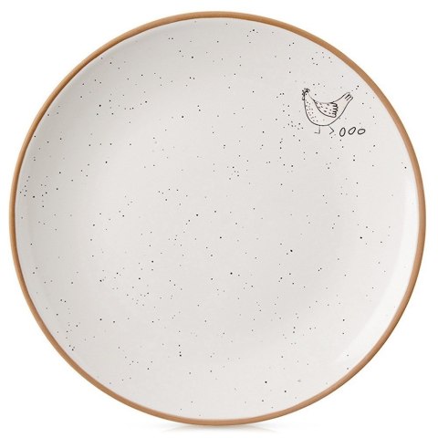 Talerz deserowy ceramiczny beżowy 20cm ORION 129112