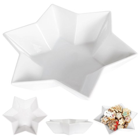 Talerz głęboki porcelanowy gwiazda 25cm VILDE 128202