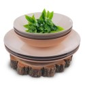 Talerz obiadowy głęboki ceramiczny brązowy ALFA 20.5cm 850ml ORION 128434