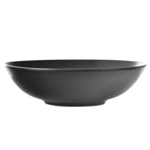Talerz obiadowy głęboki ceramiczny czarny ALFA 20.5cm 900ml ORION 128467