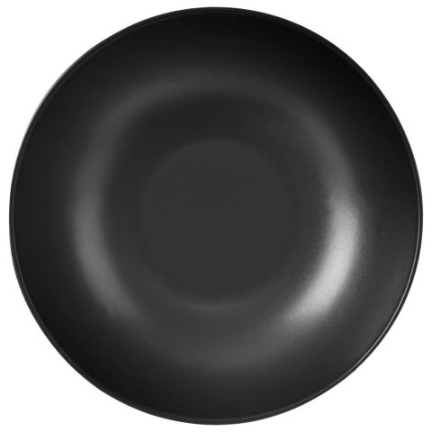 Talerz obiadowy głęboki ceramiczny czarny ALFA 20.5cm 900ml ORION 128467