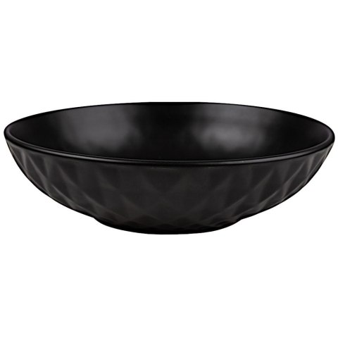 Talerz obiadowy głęboki ceramiczny czarny SOHO 20cm 1L NAVA 10-141-122