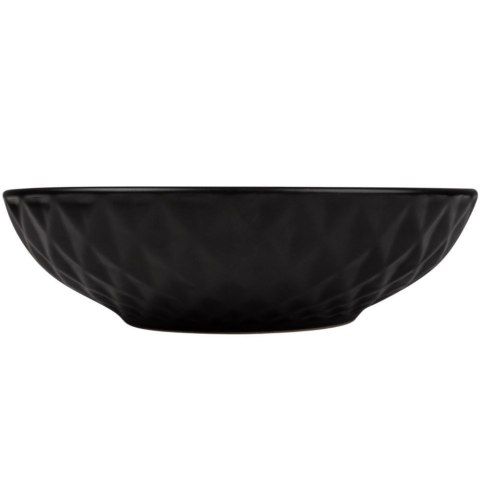 Talerz obiadowy głęboki ceramiczny czarny SOHO 20cm 1L NAVA 10-141-122