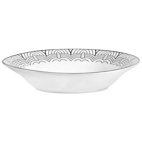 Talerz obiadowy głęboki porcelanowy MAYA 22.5cm 700ml NAVA 10-099-353
