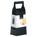 TARKA KUCHENNA DO WARZYW SERA ZIEMNIAKÓW OWOCÓW STALOWA CZARNA 4-STRONNA 25CM EXCELLENT HOUSEWARE 259714