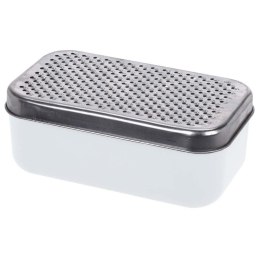 TARKA KUCHENNA DO WARZYW SERA ZIEMNIAKÓW OWOCÓW STALOWA Z POJEMNIKIEM BIAŁA EXCELLENT HOUSEWARE 259089-B
