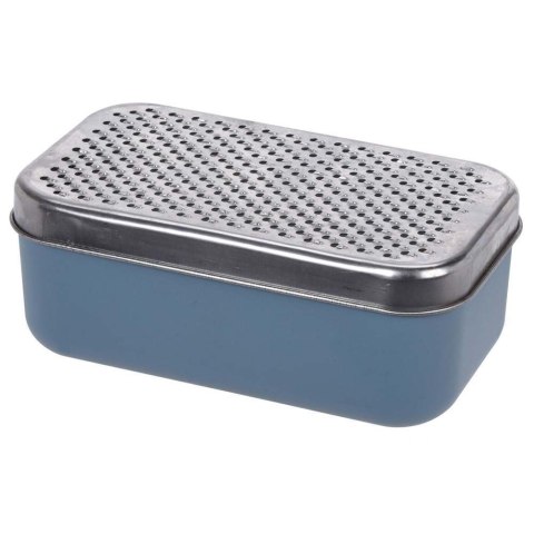 TARKA KUCHENNA DO WARZYW SERA ZIEMNIAKÓW OWOCÓW STALOWA Z POJEMNIKIEM NIEBIESKA EXCELLENT HOUSEWARE 259089-N