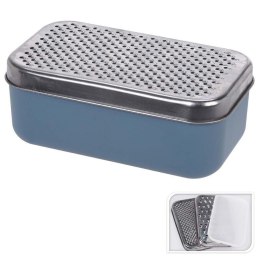 TARKA KUCHENNA DO WARZYW SERA ZIEMNIAKÓW OWOCÓW STALOWA Z POJEMNIKIEM NIEBIESKA EXCELLENT HOUSEWARE 259089-N