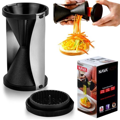 TEMPERÓWKA DO WARZYW SPAGHETTI 2W1 DEKORATOR NÓŻ DO WARZYW ACER NAVA 10-100-009