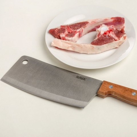 Tasak stalowy nóż kuchenny pojedynczy TERRESTRIAL 31.5cm NAVA 10-058-040