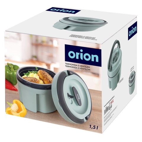 Termos obiadowy duży stalowy na obiad zupę TERMO 2,4L ORION 128529
