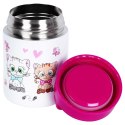 Termos obiadowy stalowy na obiad dla dzieci KOTEK 450 ml ORION 128506