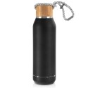Termos stalowy czarny próżniowy butelka termiczna 580 ml ORION 830636