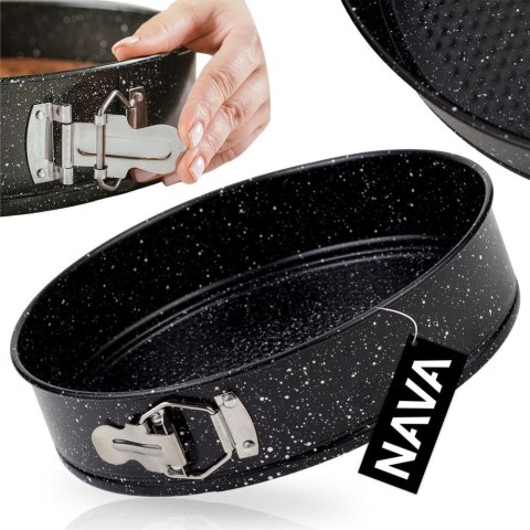 TORTOWNICA ROZPINANA GRANITOWA OKRĄGŁA 22CM NATURE NAVA 10-103-020