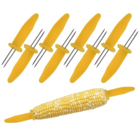 Uchwyt do kukurydzy 8 sztuk uchwyty szpikulec szpikulce do jedzenia BBQ 142518