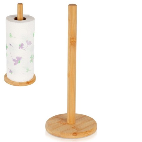 Uchwyt stojak na ręcznik kuchenny papierowy DUŻY XXL drewniany 29.5cm EXCELLENT HOUSEWARE 229186