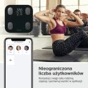 WAGA ŁAZIENKOWA Z POMIAREM TKANKI TŁUSZCZOWEJ I SKŁADU CIAŁA, SMART, BT, KLAUSBERG KB-7854 CZARNA
