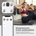 WAGA ŁAZIENKOWA Z POMIAREM TKANKI TŁUSZCZOWEJ I SKŁADU CIAŁA, SMART, BT, KLAUSBERG KB-7855 BIAŁA