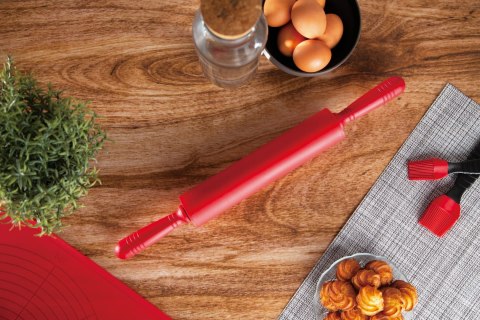 WAŁEK SILIKONOWY DO CIASTA 43.5cm BERLINGER HAUS BURGUNDY BH-7774