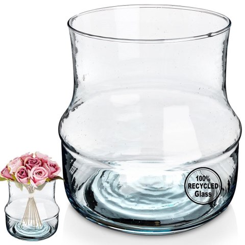 Wazon na kwiaty szklany ozdobny 17cm VILDE 569649