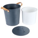 Wiaderko do lodu na lód metalowe wiadro 3.3L grafitowe HOME STYLING COLLECTION 259294