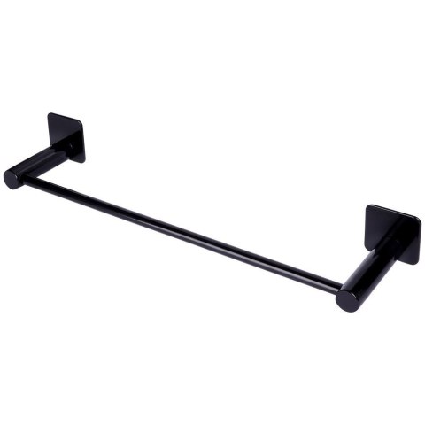 Wieszak na ręczniki łazienkowe uchwyt do wieszania stalowy czarny 42cm BATHROOM SOLUTIONS 569655