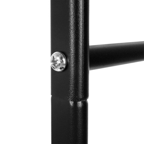 Wieszak stojak na ręczniki łazienkowe stojący uchwyt metalowy czarny 150cm BATHROOM SOLUTIONS 569595