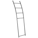 Wieszak stojak na ręczniki łazienkowe stojący uchwyt metalowy czarny 150cm BATHROOM SOLUTIONS 569595