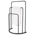 Wieszak stojak na ręczniki łazienkowe stojący uchwyt metalowy czarny BATHROOM SOLUTIONS 530849