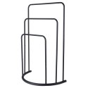 Wieszak stojak na ręczniki łazienkowe stojący uchwyt metalowy czarny BATHROOM SOLUTIONS 530849