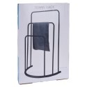 Wieszak stojak na ręczniki łazienkowe stojący uchwyt metalowy czarny BATHROOM SOLUTIONS 530849